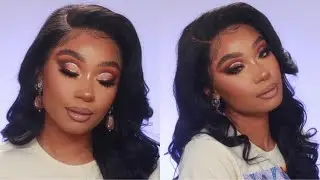 Fall Ombre Cut Crease Makeup Look + Effortless Curls | Ashimary Hair Co. | MakeupTiffanyJ