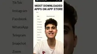 Most Downloaded Apps on App Store 😀