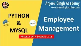 Employee Management System Project |  Python and MySQL, Project for class 12 IP & Computer Science