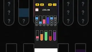 Water sort puzzle level 818