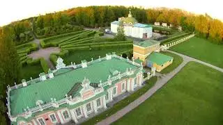 Полёт к Усадьбе Кусково на микро-квадрокоптере