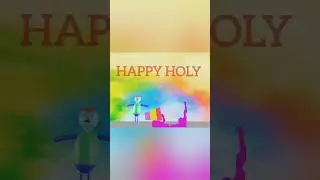Holi Animation #shorts