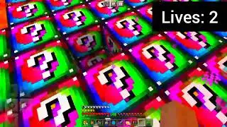 Minecraft Lucky Block but, I Have Three Lives