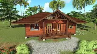 Tropical House Designs - Teak Bali Gandhi Model - 3D Walk-through in HI Res