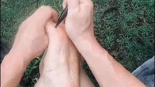How to massage your own feet. Self massage foot reflexology part 3