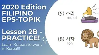 FILIPINO EPS-TOPIK LESSON 2B-EXERCISES