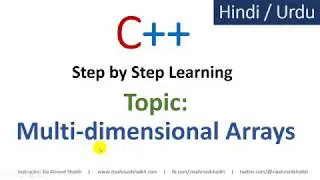 Multi dimensional Arrays in C++