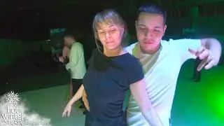 Kizomba Social dancing. Maria Gordeeva & Alibek Usembaev, Ilya Subachev. Hot Winter in Siberia