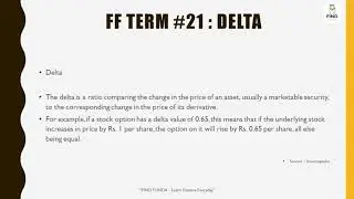What is Delta in Options ?