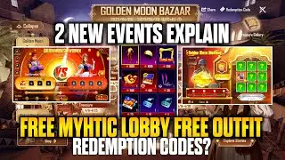 Golden moon bazar redemption code | golden moon bazar event explain | free mythic looby free outfit