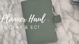 Planner Haul | Filofax Planner | Erin Condren Planner