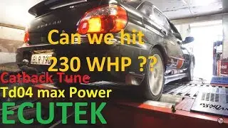 Max power of the stock td04 wrx turbo @ 17psi after 200,000 miles Pro tuned