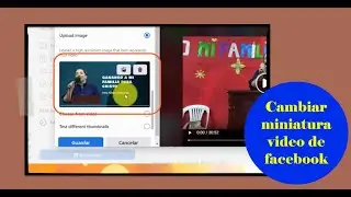 Cambiar portada miniatura video de facebook