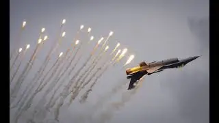 10 minutes of silence occasionally broken by “chaff, flare”