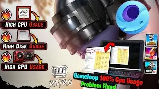 How To Fix 100% High CPU/GPU/Ram/Disk Usage Fix - PUBG Mobile | Free Fire | COD Mobile