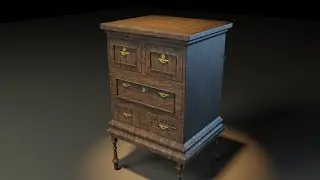 Create Antique Wooden Chests of Drawers | BLENDER 2.8 Cycle Render | Full Tutorial