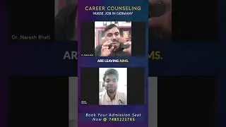 Husan's Journey: Nursing in Germany with Dr. Naresh Bhati's Career Guidance and Support #shorts