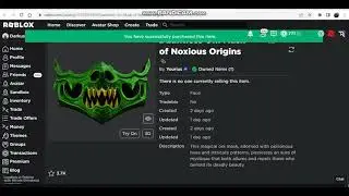 Getting a free UGC limited using RoSeal...