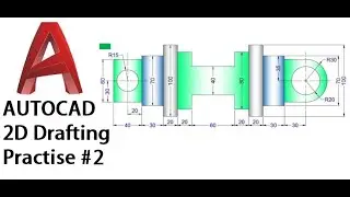 Practice AutoCAD 2D drawing - 2