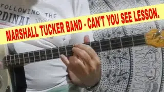 Can't You See - Marshall Tucker - 3 string cigar box guitar lesson.