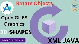 3D shape Rotation in Android Studio | Triangle and Square | XML and JAVA #4