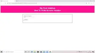 How To Write Reverse Number using JavaScript | Reverse Number in Javascript