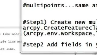 2) Creating Point Feature Classes Using Arcpy Scripting