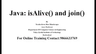 Java | Multi threading | isAlive() and join() methods