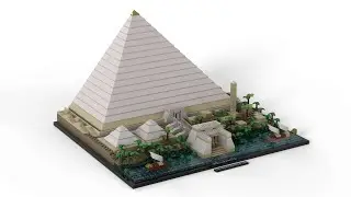Lego 21058 The Great Pyramid of Giza Speed Build Studio Bricklink LDD by PLegoBB