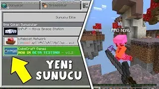 CUBE Craft Yeni Sunucuda Sky Wars Oynamak - MCPE Minecraft