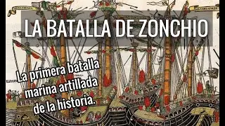 Batalla de Zonchio - la primera artillada de la historia.