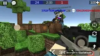 Играю в pixel combats alpha убиваю, взрываю.