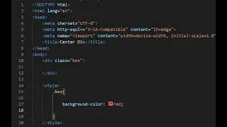 HOW TO CENTER A DIV IN HTML AND CSS