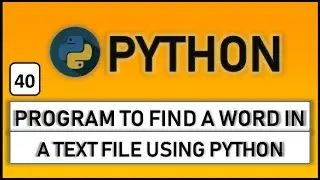 finding word in a text file using python