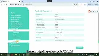 Cómo actualizar el firmware de FD511G y FD711G desde la antigua interfaz web a la nueva Web 3.0