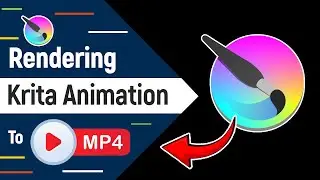 How to Render Krita 5.2.2 Animation to MP4 - NEW, SIMPLE & FAST | 2024