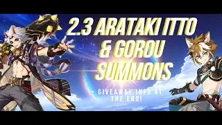 Rolling for Arataki Itto and Gorou || Genshin Impact Gacha Summons