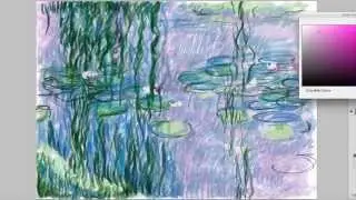 Monet's waterlilies sketch music by Christopher Brown