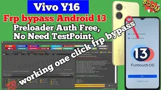 Vivo Y16 frp bypass Android 13 Unlock tool Vivo Y16 Frp Android 12 New Security 2023 Vivo Y16 Google
