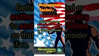 Identifying Propaganda Techniques:    Testimonial #shorts