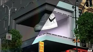 3D Billboard Animation in @BlenderOfficial  | shoe @nike | SSK Animations