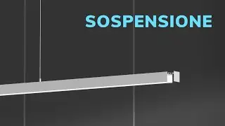 Tutorial profilo striscia LED lampada da soffitto 