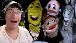 HAUNTED BY SHREK & DONKEY!! || SML Movie: Brooklyn Guy's Nightmare! REACTION
