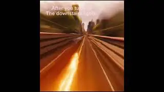 You have to turn off the downstairs lights and run up the stairs be like: