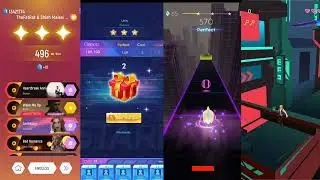 TilesHop/OutOfTheRain VS MusicTrap/Unity VS RollingBeat/BackOneDay VS DancingHunt/Mrgalovania..!!