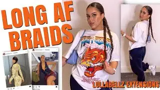 LULLABELLZ HAIR EXTENSIONS- KYLIE JENNER / KIM KARDASHIAN HAIR TUTORIAL- double braid !!!