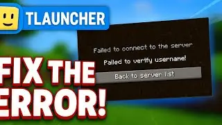 How to Fix Failed to Verify Username Error in Minecraft TLauncher Multiplayer 2025