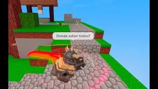 Jugando el modo juggernaut en bedwars roblox.