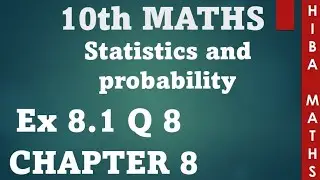 10th maths chapter 8 exercise 8.1 question 8 | TN Samacheer hiba maths