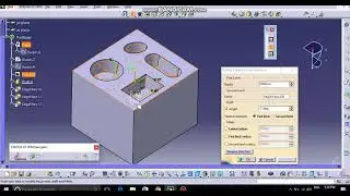Catia V5 Part Design | Drafted Filleted Pocket Option | Mechanical Design |